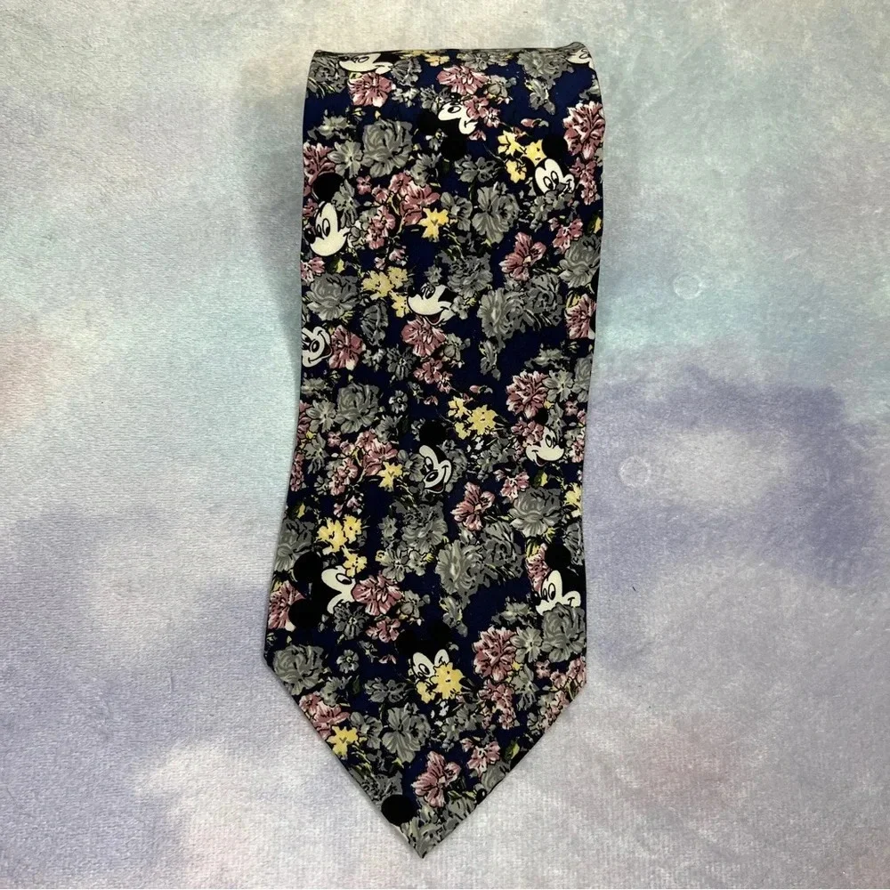Mickey Mouse Men's Necktie Disney Tie Rack Silk
